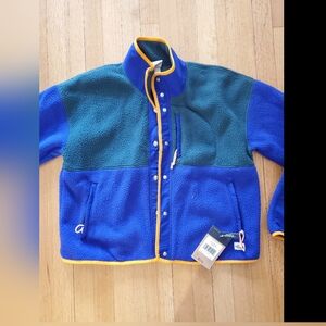 The North Face Blue and Green Ski Jacket